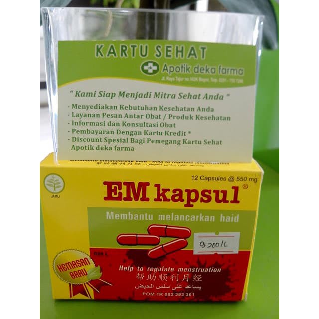 Em Kapsul Herbal Jamu Untuk Melancarkan Haid Ju2264 Shopee Indonesia
