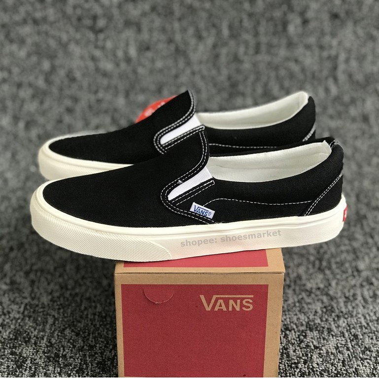 Sepatu Vans Slip On Og Black White