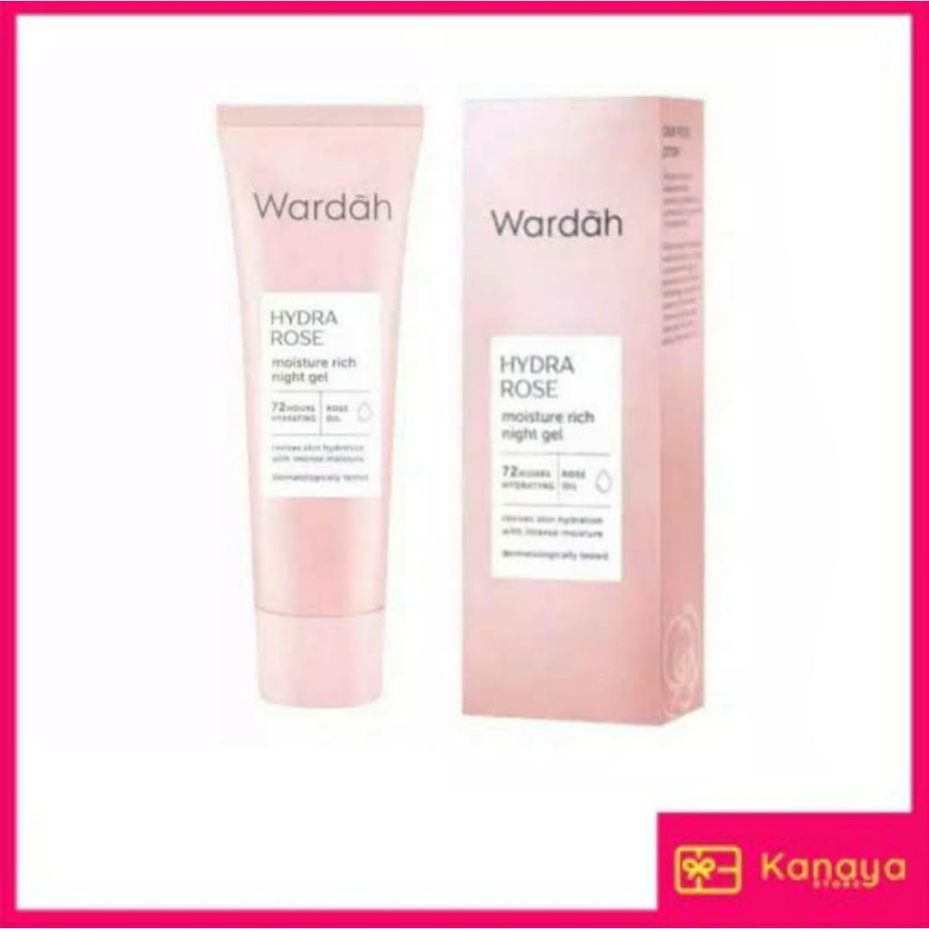 (BISA COD) Wardah Hydra Rose Moisture Rich Night Gel