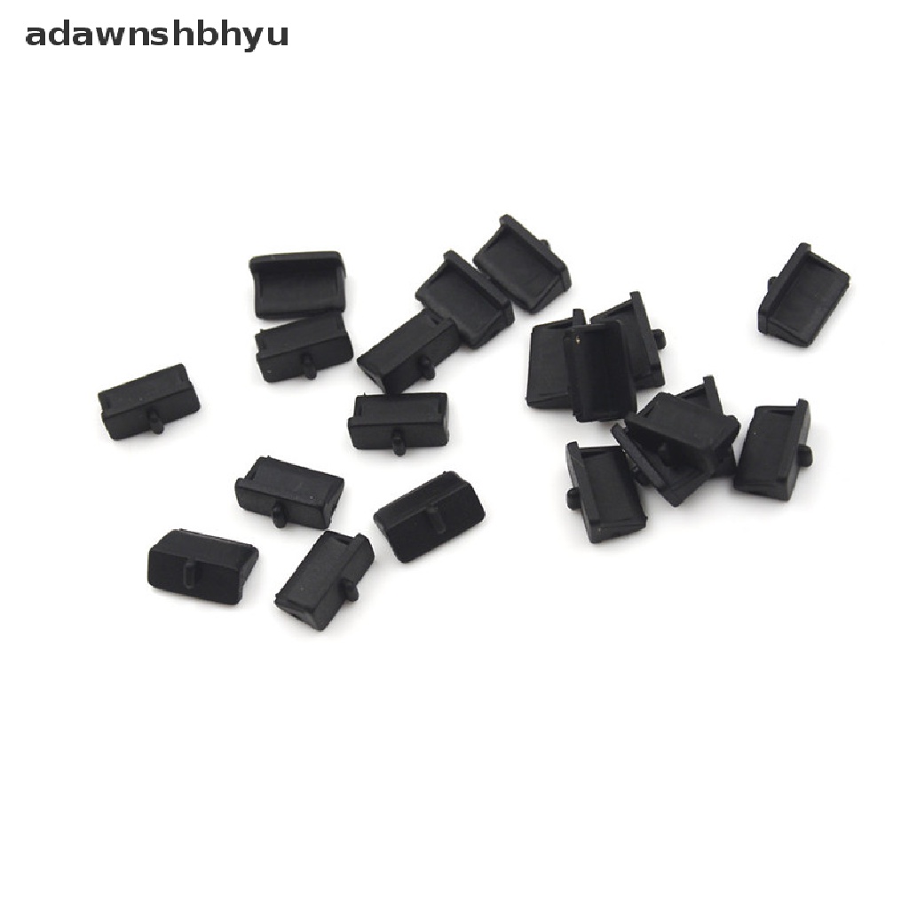 [adawnshbhyu] 20pcs Tutup Cover Plug Port USB Bahan Plastik Lembut Pelindung Anti Debu Untuk Ujung Perempuan