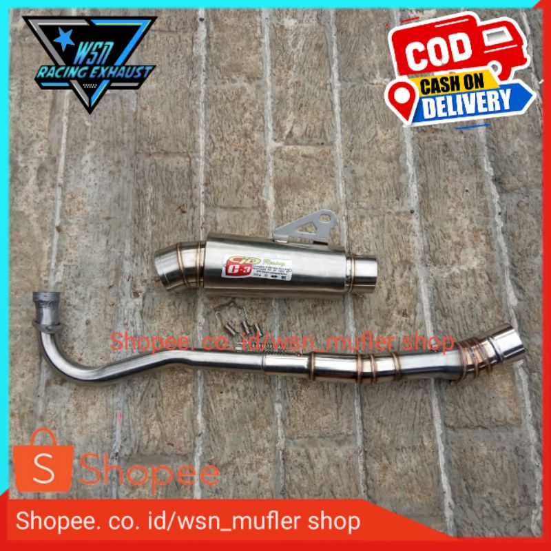 Knalpot racing CLD C3 pnp jupiter z supra vega dll