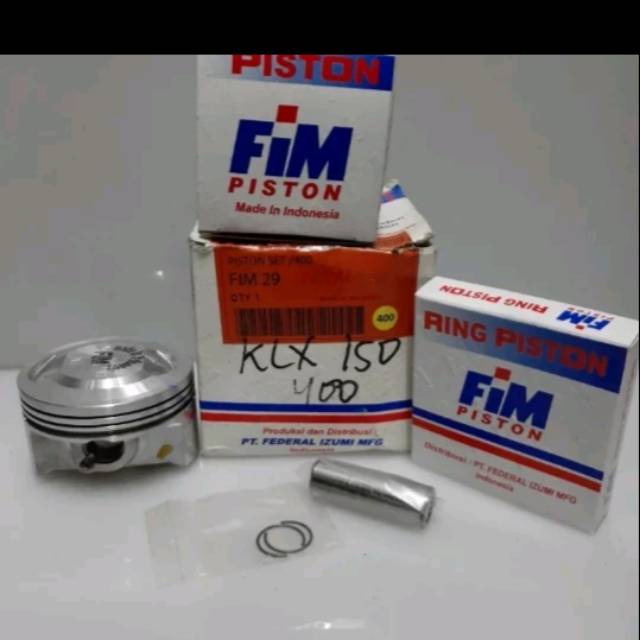 Piston kit klx 150 oversize 400 FIM diameter 62 mm