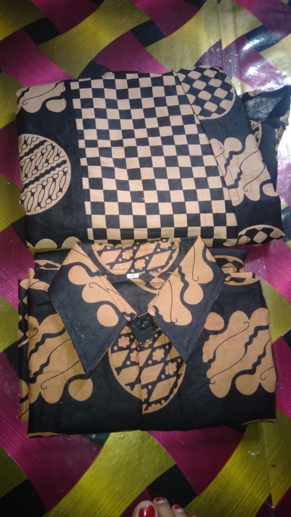 Size M L Xl Xxl Xxxl Bswart Batik Hrb026 Kenongo Hem Pendek Padi Pekalongan M L Xl Batik Pria Murah
