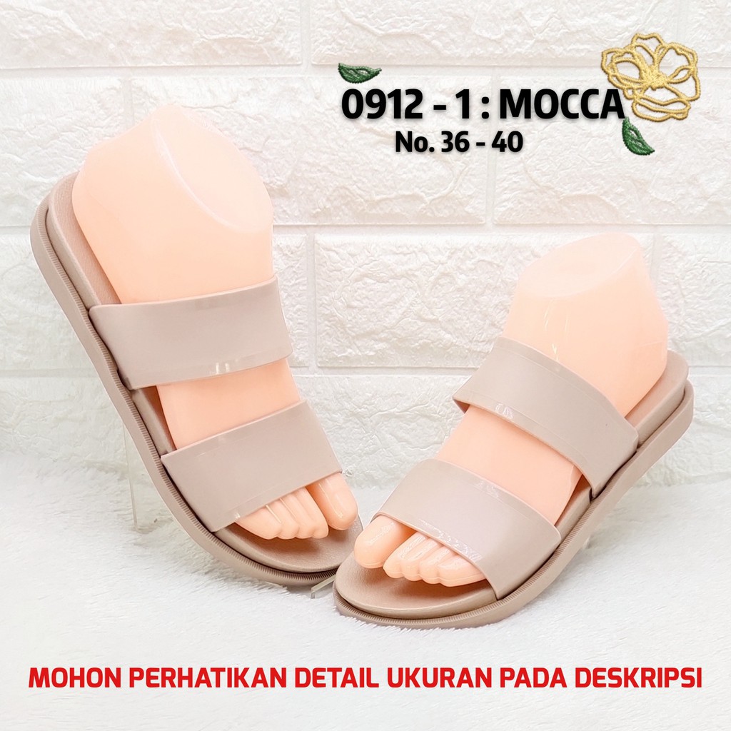 ( COD ) Sandal Wanita Balance 0912 1 BAN 2 Jelly Tebal Original Empuk Lentur Cantik Nice Diskon