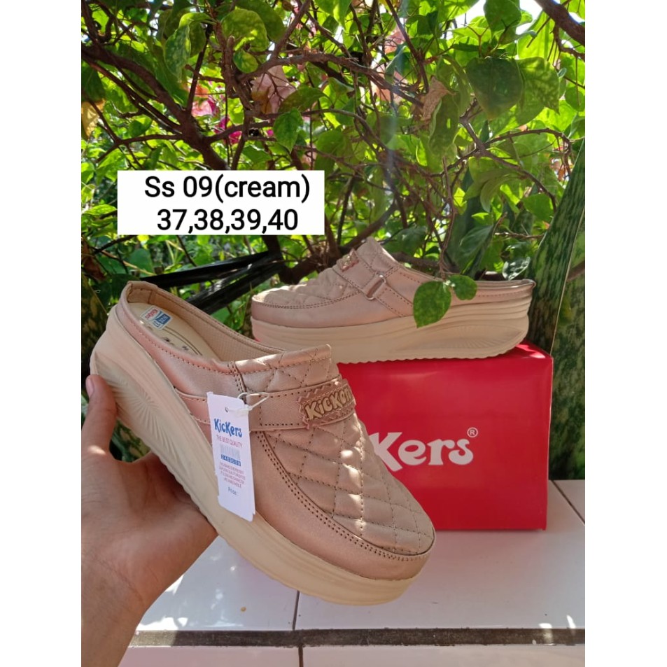 sandal slop wedges kickers-ss 09 cream