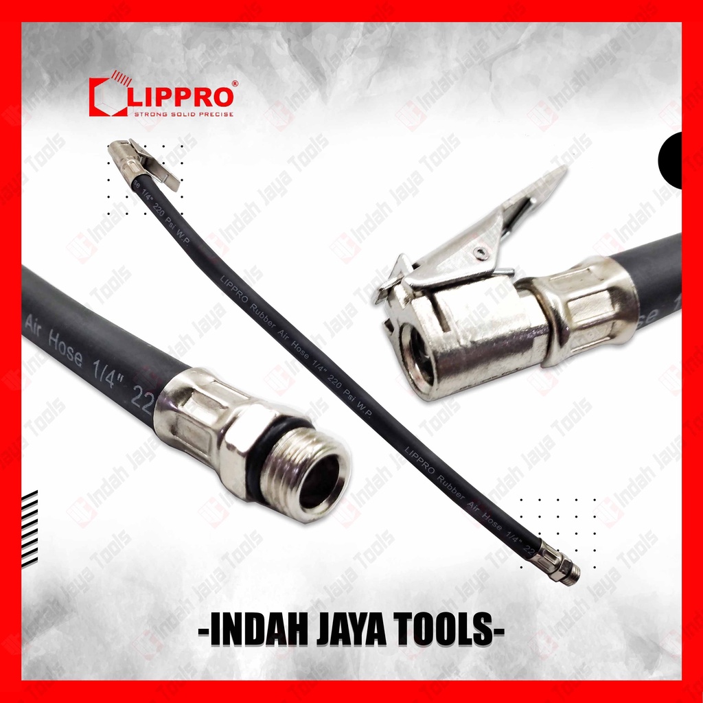 LIPPRO SELANG Pengisi Isi Angin Ban 30 cm Tire Inflator Air Chuck