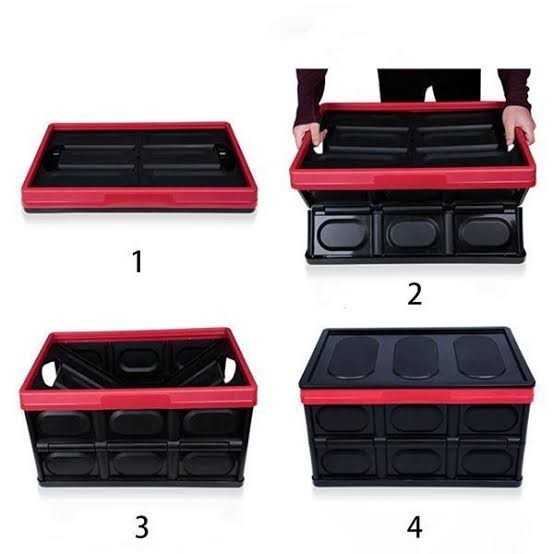 TD - DAP Vorcool Kotak Penyimpanan Bagasi Mobil Model Lipat Car Storage Box