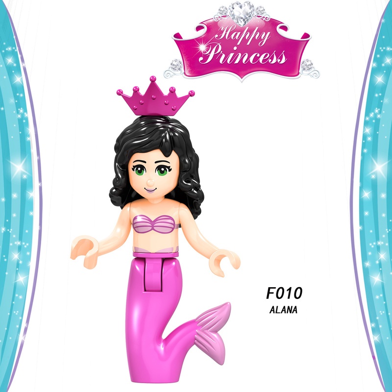 Mainan Figurin Mini Karakter Princess Cinderella Rapunzel Ariel Fairy Tale Untuk Hadiah Anak Perempuan