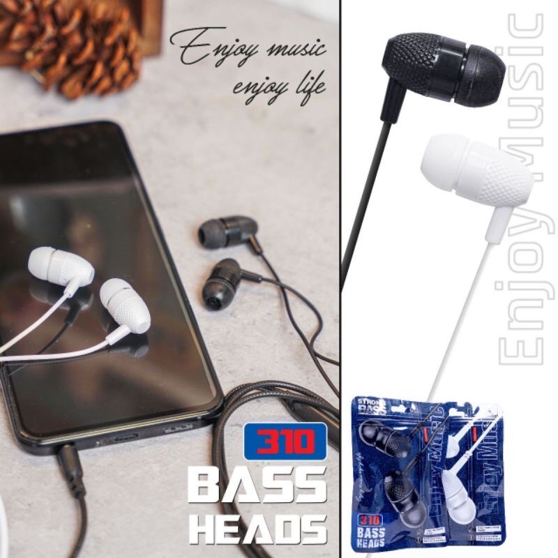 HEADSET STRONG BASS 310 + MIC HF 310 ENJOY MUSIC DISKON!!