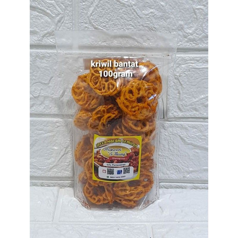 Krupuk kriwil bantat 100 gram cemilan khas