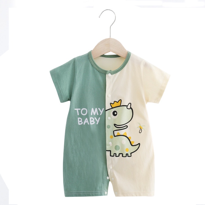 Baju Pakaian Bodysuit Jumper Pendek Anak Bayi Laki-laki Perempuan 0 bulan - 1 tahun-4
