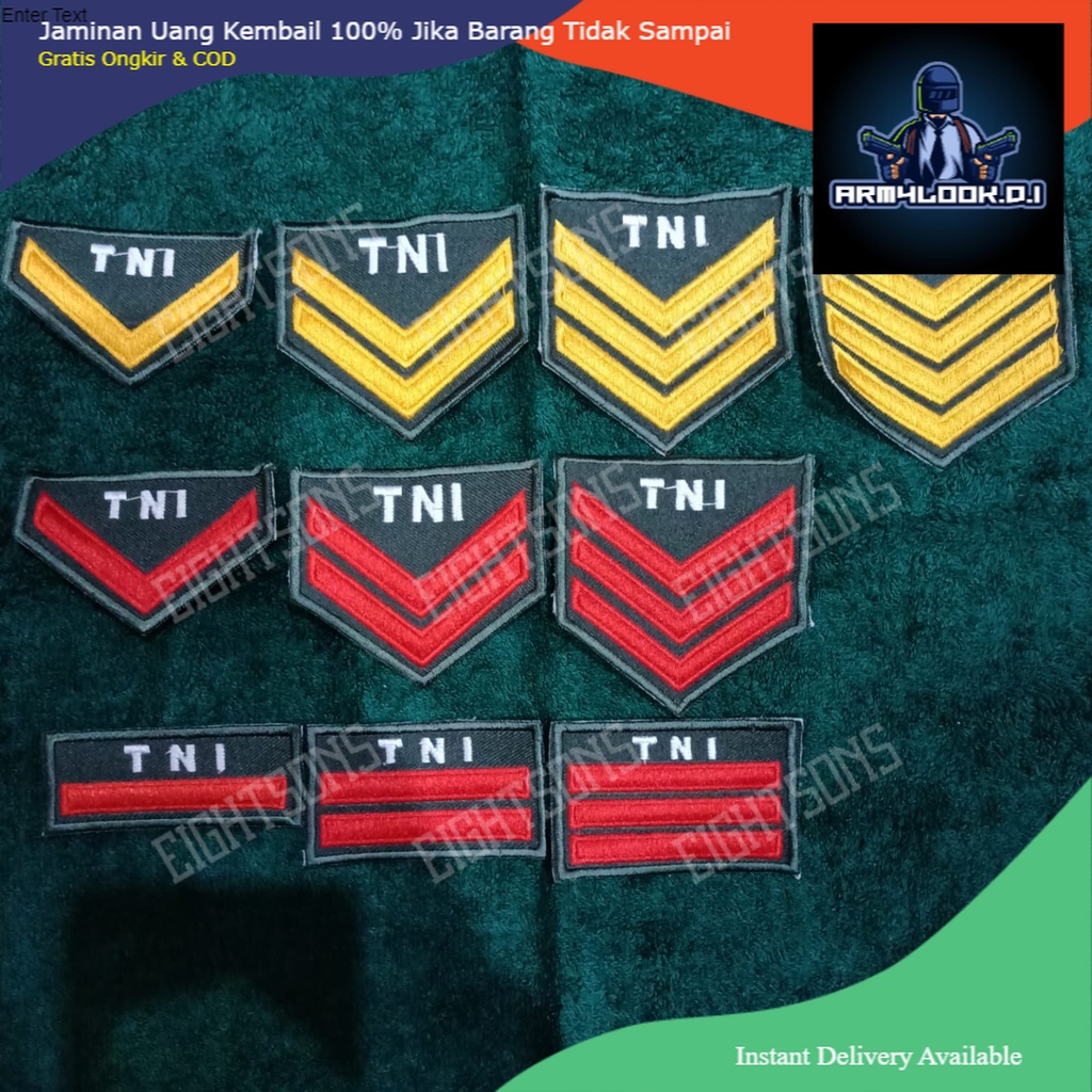 PROMO Pangkat PDH TNI AD Tentara Prada Pratu Praka Kopda Koptu Kopka Serda Sertu Serka Serma TERMURA