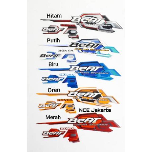 STIKER STRIPING HONDA BEAT CARBU 2008