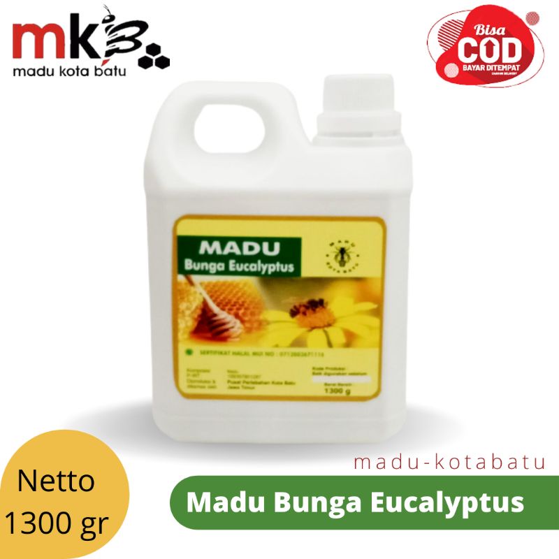 

Madu Murni Eucalyptus 1300g – 100% Raw Honey Asli Kota Batu | Madu Asli Langsung dari Peternak