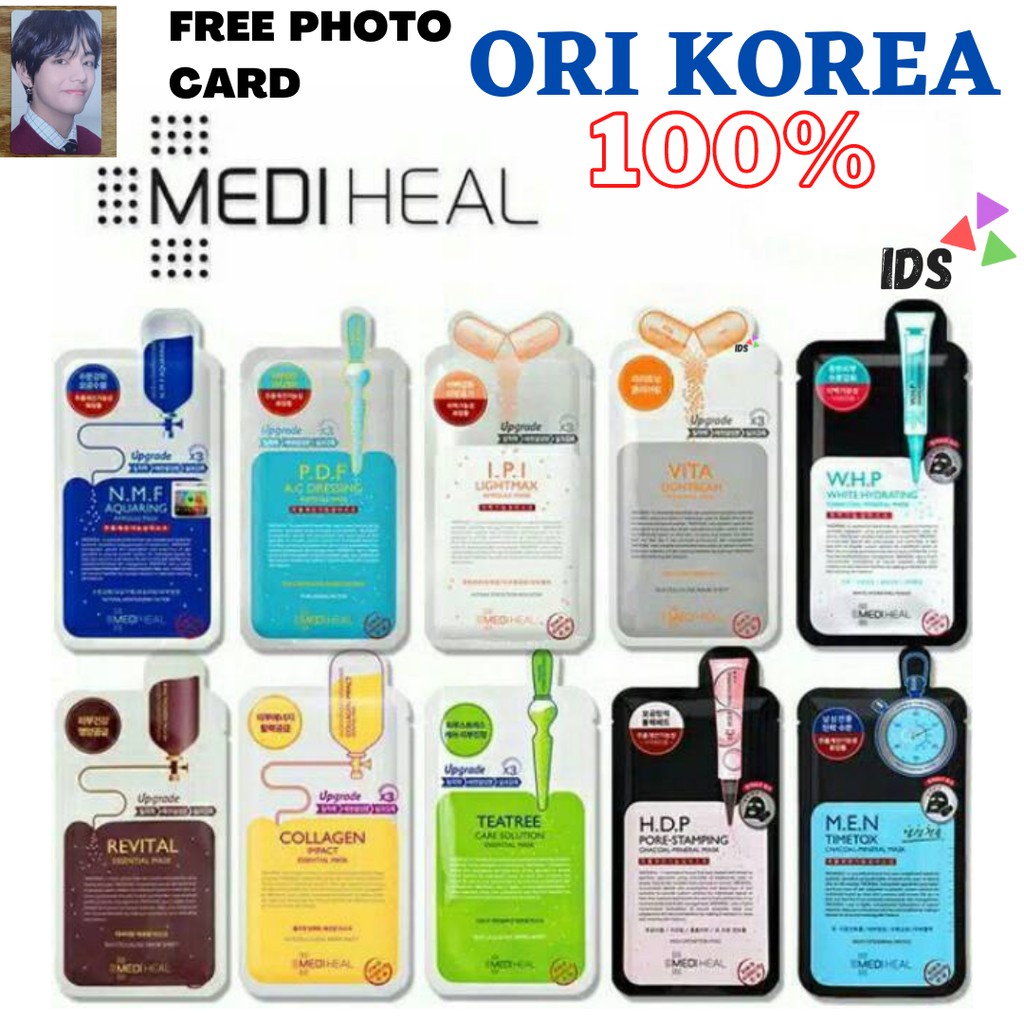 (ORI KOREA)MASKER SHEET,MASKER WAJAH MEDIHEAL,MEDIHEAL SHEET MASK,MEDIHEAL,SHEET MASK MEDIHEAL X BTS