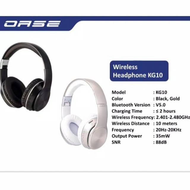 OASE WIRELESS HEADPHONE ULTRA-HD AUDIO KG10