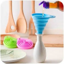 Corong Minyak Silicone Lipat/Corong Air Silicone Lipat