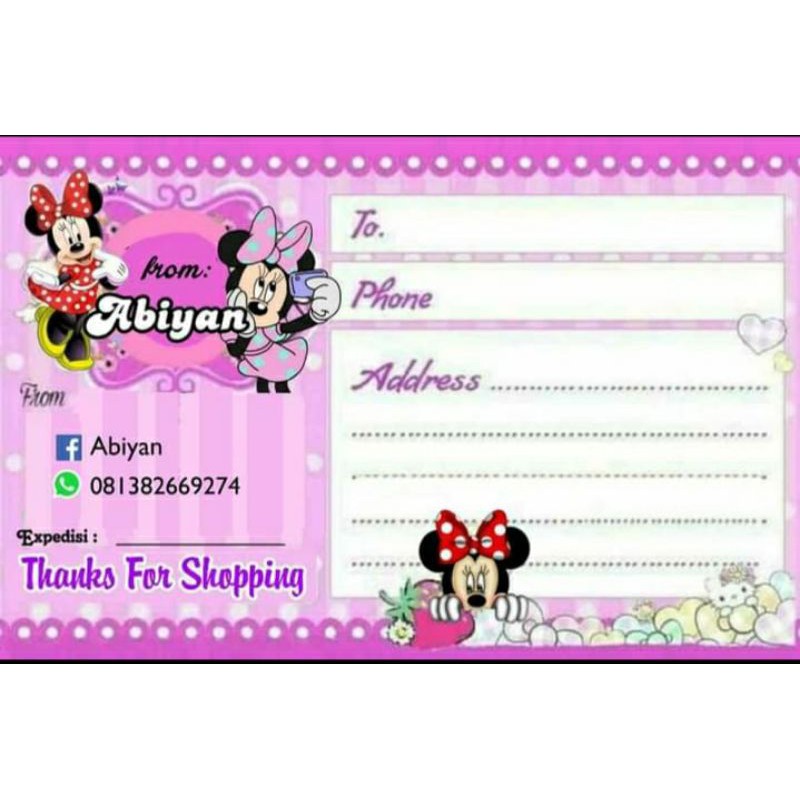 

KERTAS PENGIRIMAN OLSHOP 14X10CM