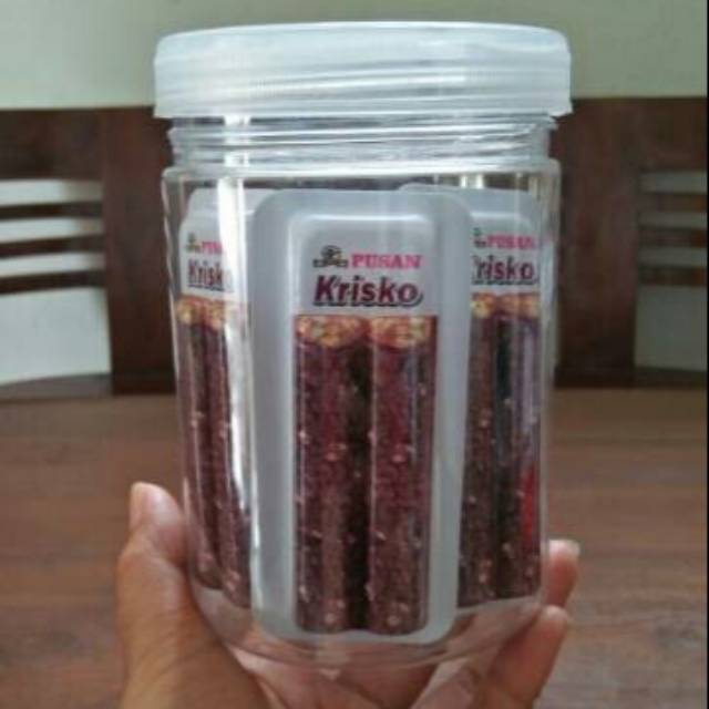 Toples Jar/tutup putih/Botol Pet/ 600 ml plastik bening/susu/permen/jelly/chesse stick