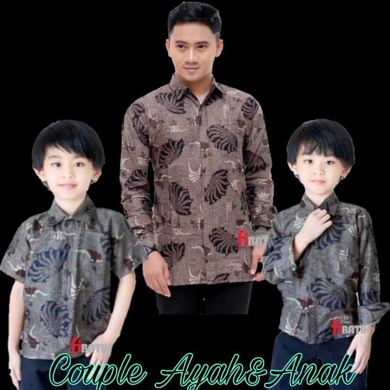 TERBARU Couple sweet || couple batik ayah dan anak cowok motif Sido Luhur