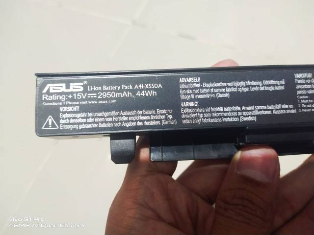 Baterai ASUS X450 X450C X450CA X450CP X450V X452C X452CP X452E X550A A450A A450L A550C A41-X550A