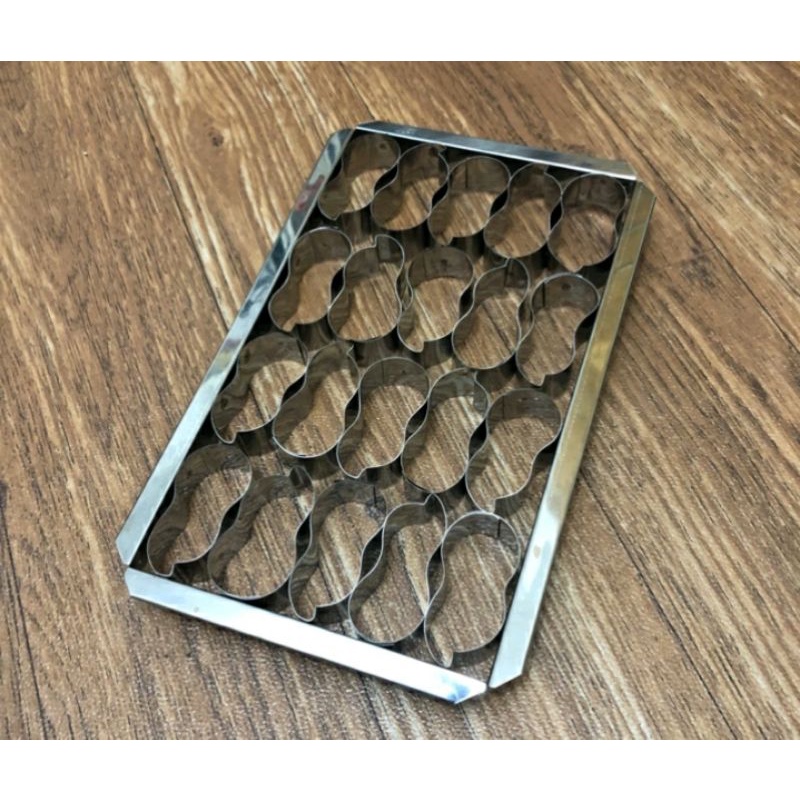 CETAKAN KUE KERING / KUE KASTENGEL BENTUK KACANG LUBANG20