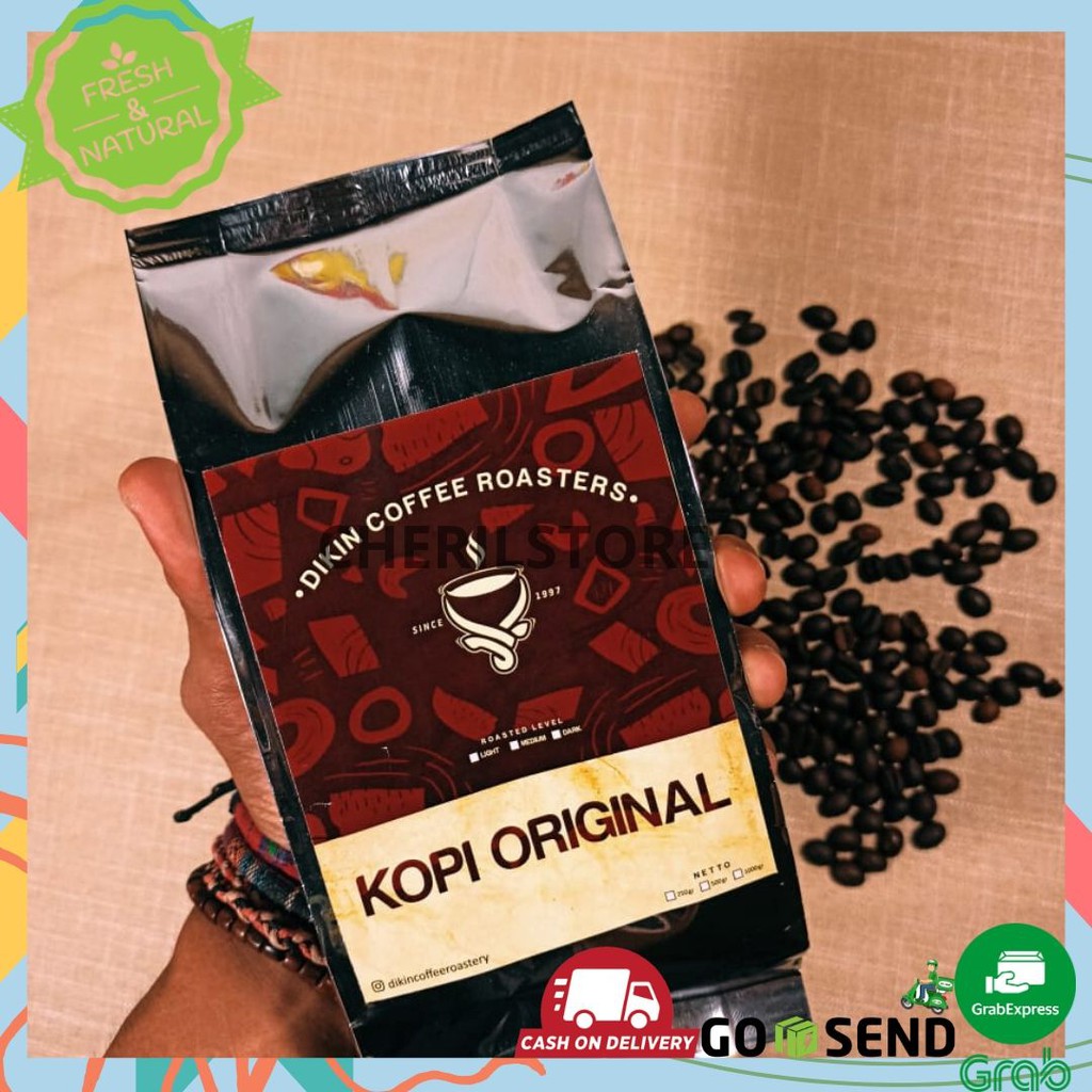 KOPI BUBUK ROBUSTA KOPI KASAR / ORIGINAL / COKELAT ASLI GRESIK (250 GRAM)