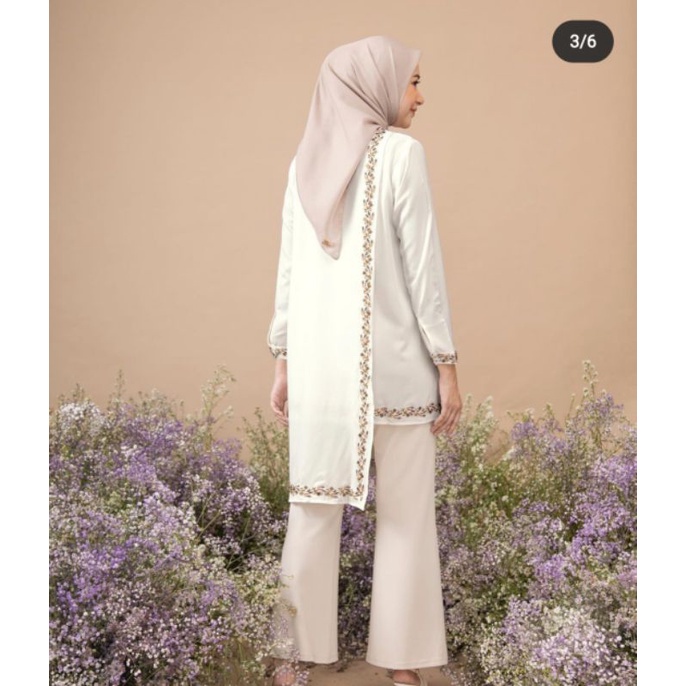 zalina tunik by heaven lights-Ivory L