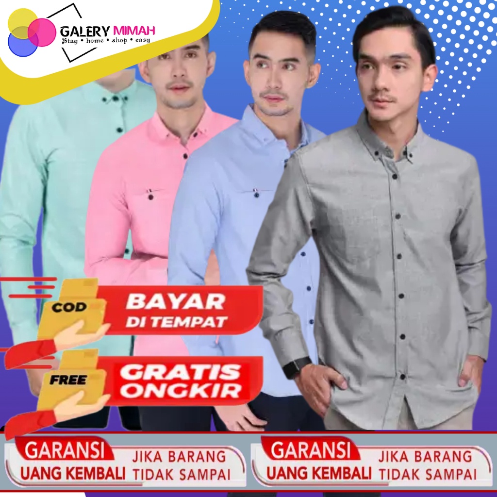 Baju Couple Kemeja Pria Kemeja Alisan Kemeja Kerja Kantor Kemeja Formal Kemeja Casual Lengan Panjang