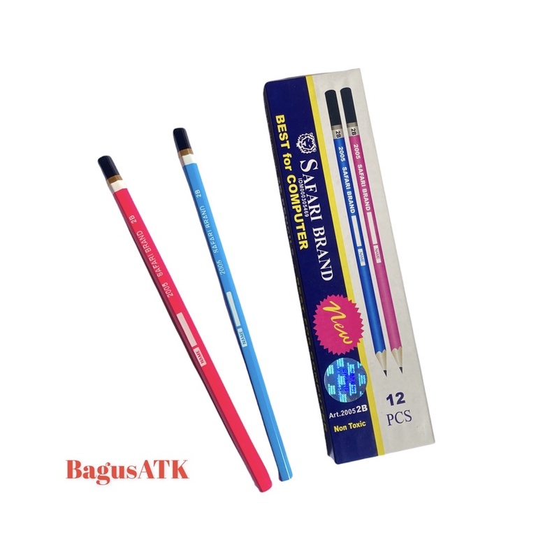 

(90 g) Pensil 2B 2005 Safari 1 pak/Pensil Kayu/Pensil Ujian/Pensil Komputer/Pensil Murah/Pensil 2B 1 pack