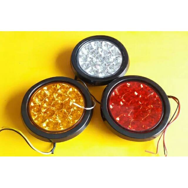 Lampu stop led bulat truk 24volt/stop lamp volvo/lampu rem bulat led/ORIGINAL BY SHILIDUO 24VOLT