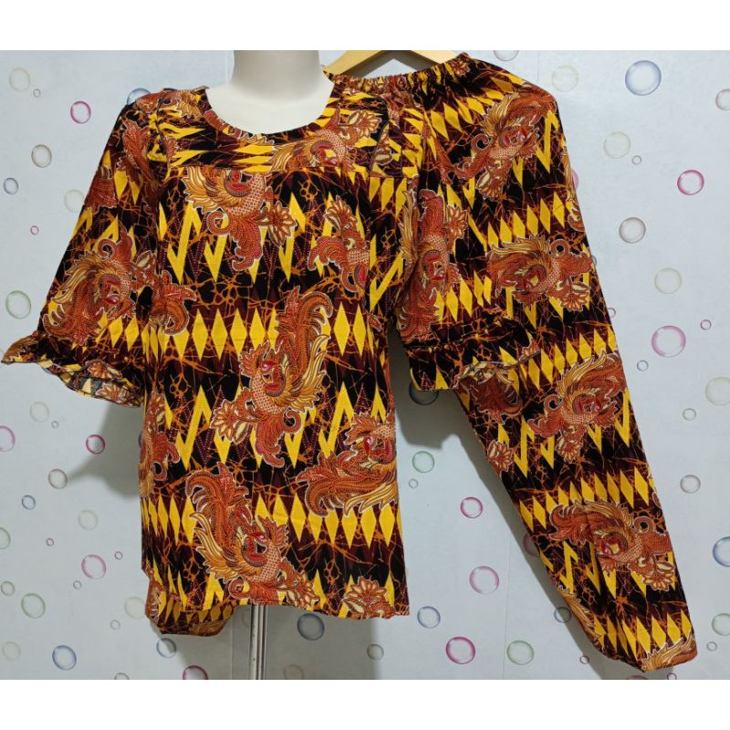 Batik Bagan Siapi Api model Lengan Model size M celana panjang