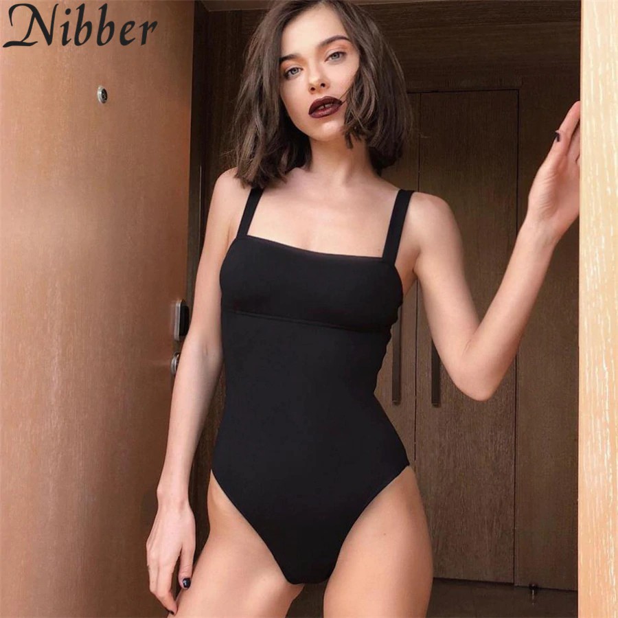 INDORETAIL | Nibber 2018 Baru Wanita Seksi Hitam Rajut Baju Tanpa Lengan Tanpa Punggung Tubuh Atas