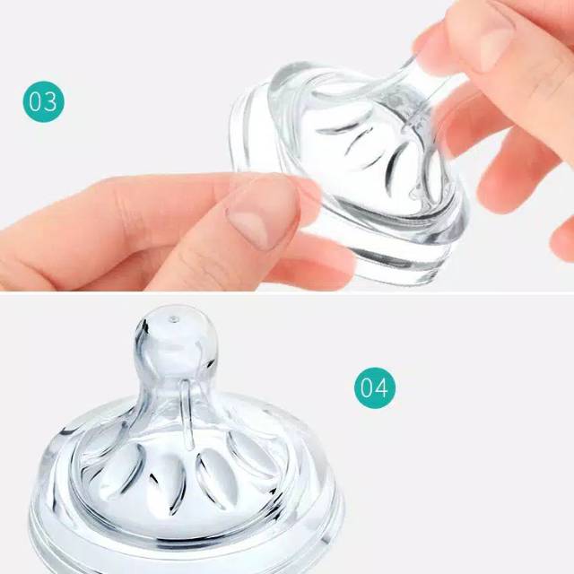 Dot Nipple Peristaltic Cocok Untuk Avent Natural Ulir dan Non Ulir