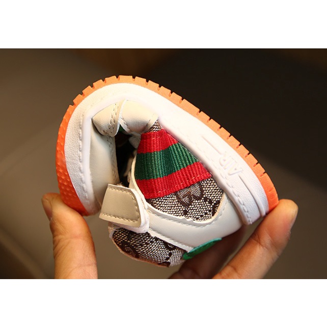 Bestseller Sepatu Sneakers SEMI BOATS Anak Anak Laki Prempuan GUCCI tapak OREN