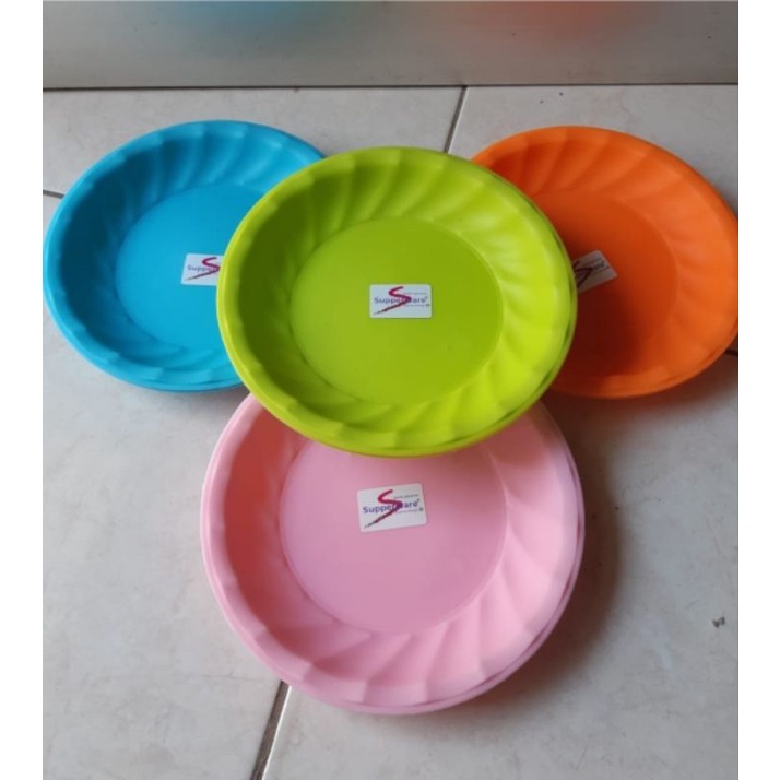 Piring Makan Plastik 8&quot; 8 inch