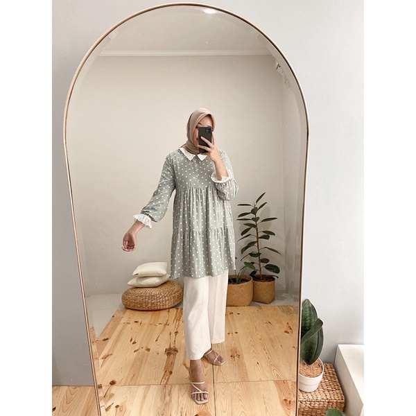 FALISHA TUNIK HIJAB POLKADOT TILE