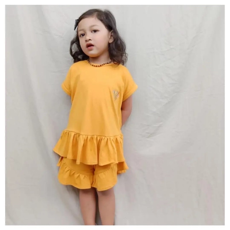 LANA Ruffle Set Anak 1-5thn / Setelan Anak Perempuan