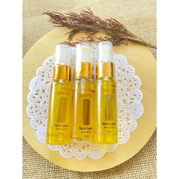 LGLOW BEAUTY Serum Luxury Peeling White  AHA & NIACINAMIDE // peeling serum bpom