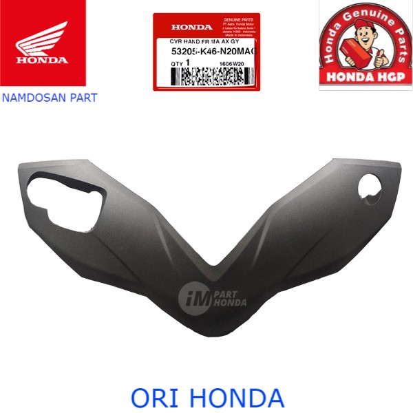 Ahm 53205-K46-N20MAG Batok cover depan stang Vario 110 Fi eSP Hitam DOF