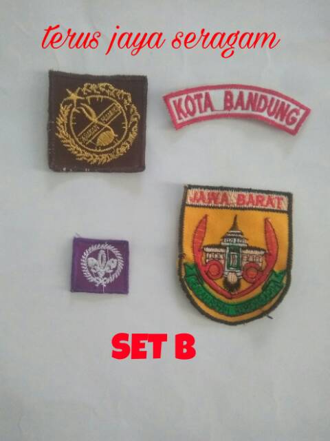 Atribut Pramuka Siaga Penggalang Bet/Badge/Atribut Pramuka / Kwartir Bandung Jawa Barat