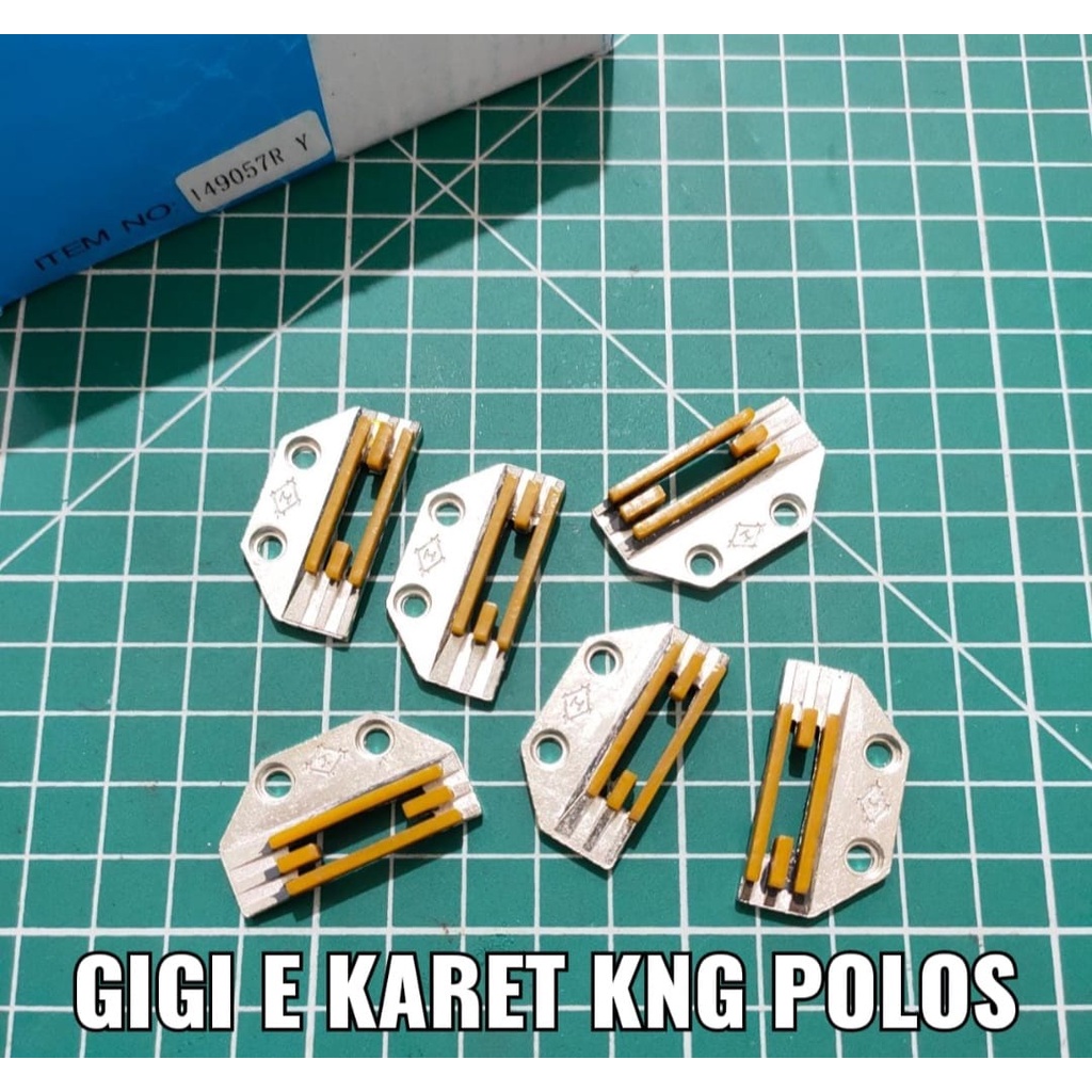 Gigi E Karet / Feed Dog Mesin Jahit High Speed Industri Jarum 1 Polos