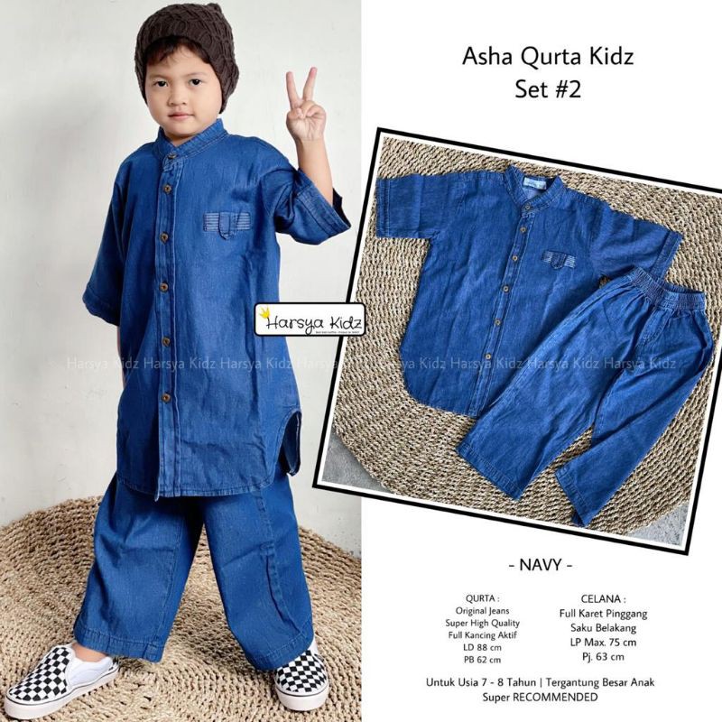 Asha Qurta Kids#2 Set By  Harsya Kids