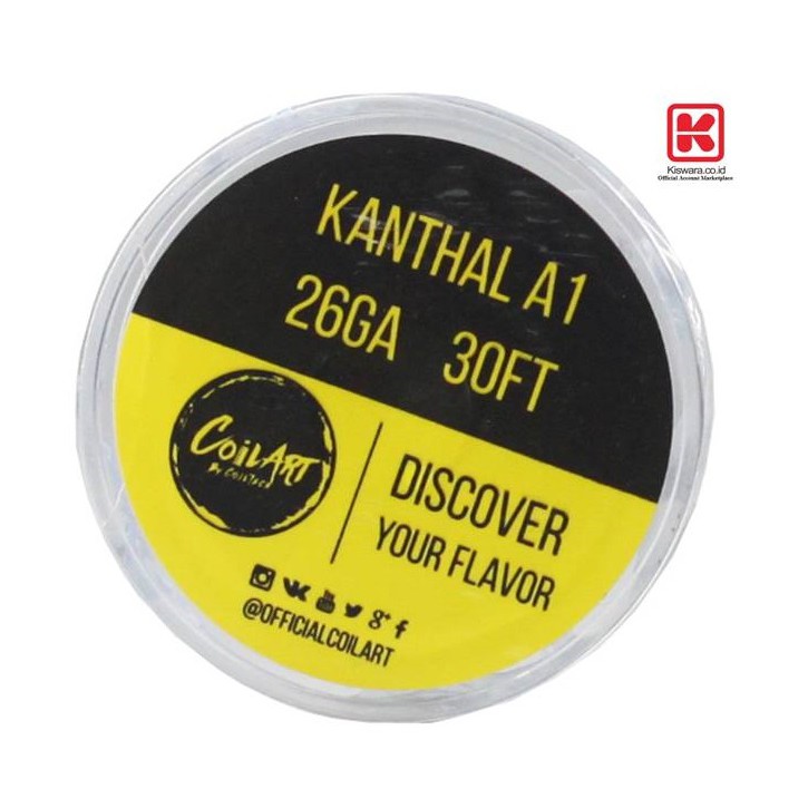 CoilArt Wire Kanthal A1 26 GA 30 Feet [9.15 Meter]