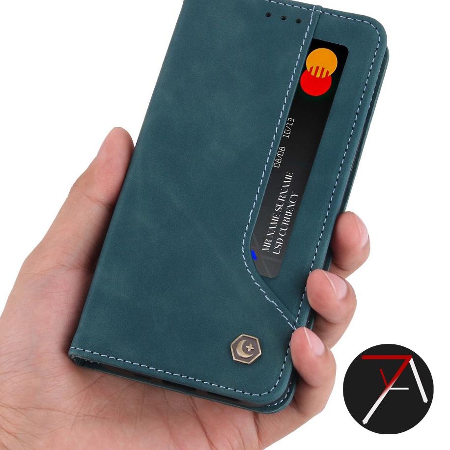 Model Baru Vivo Y17 / Y15 / Y12 / Y11 Flip Caseme POLA Dompet Kulit Leather Cover Case Casing Card K