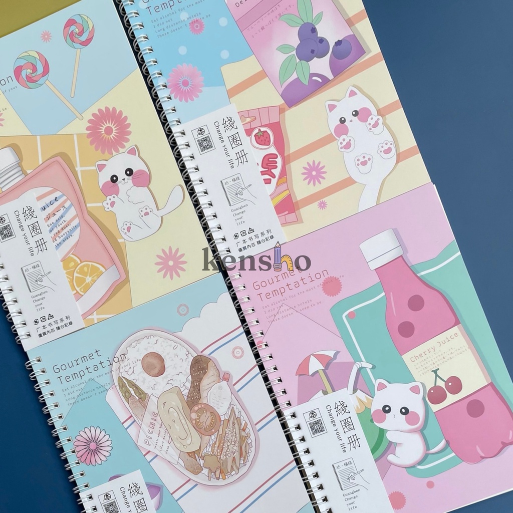 KENSHO Notebook Buku Book Spiral A5-45 / Catatan / Lucu