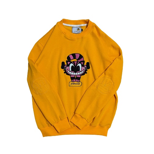 Jaket Sweater Crewneck PNT CAT – Yellow Edition Fashion Trendy Casual Pria Good Brand Quality Stylish