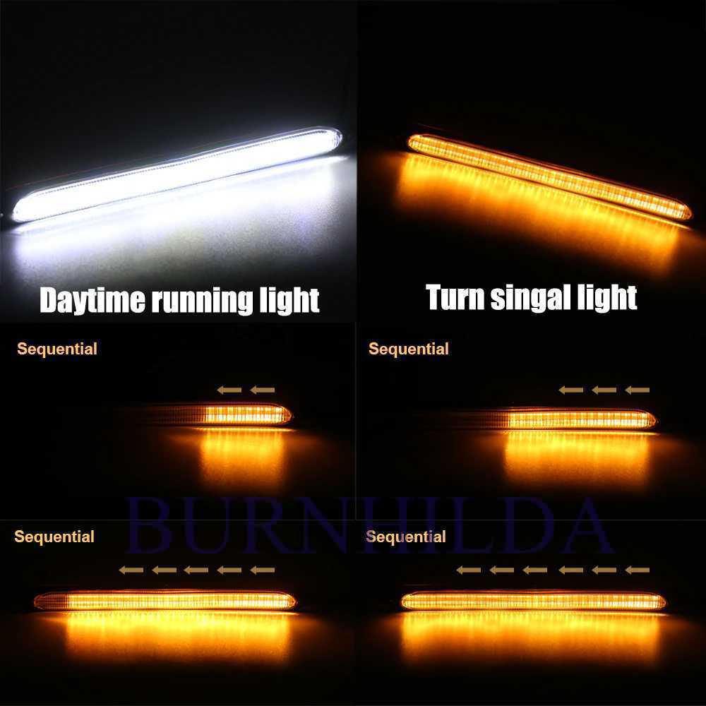 Lampu LED Mobil Running Light Strip 23.5 cm 2 PCS accesoris mobil burnhilda