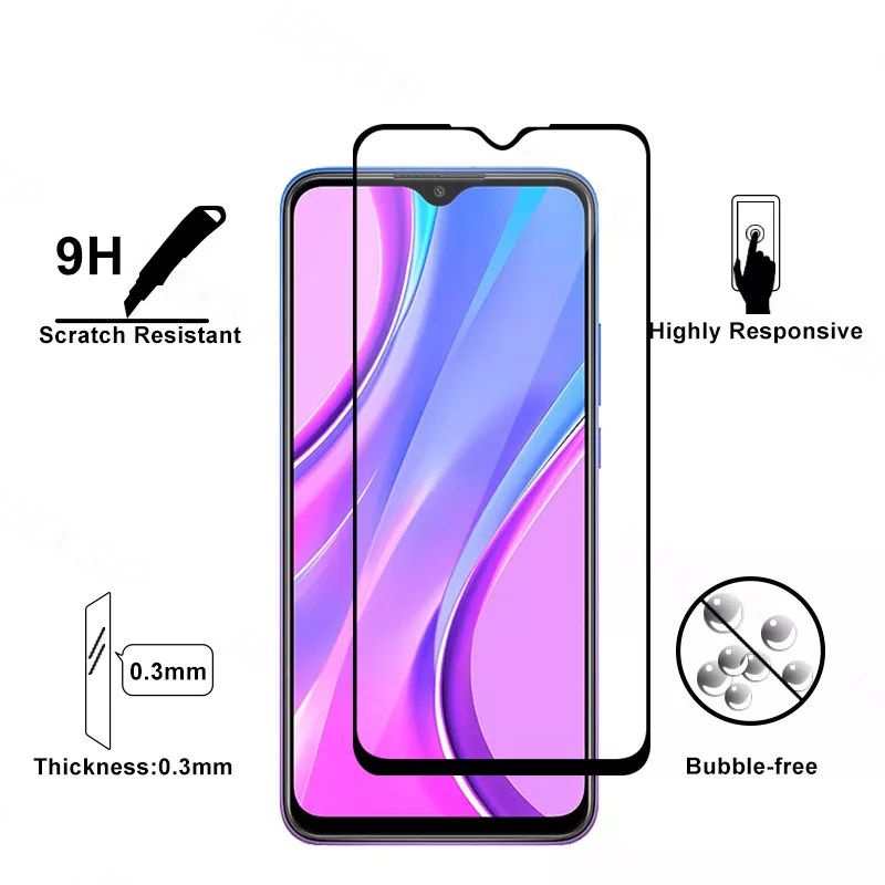 PROMO 3IN1 TEMPERED GLASS LAYAR KAMERA SKIN CARBON REDMI 9 REDMI9 TG ANTI GORES DEPAN BELAKANG