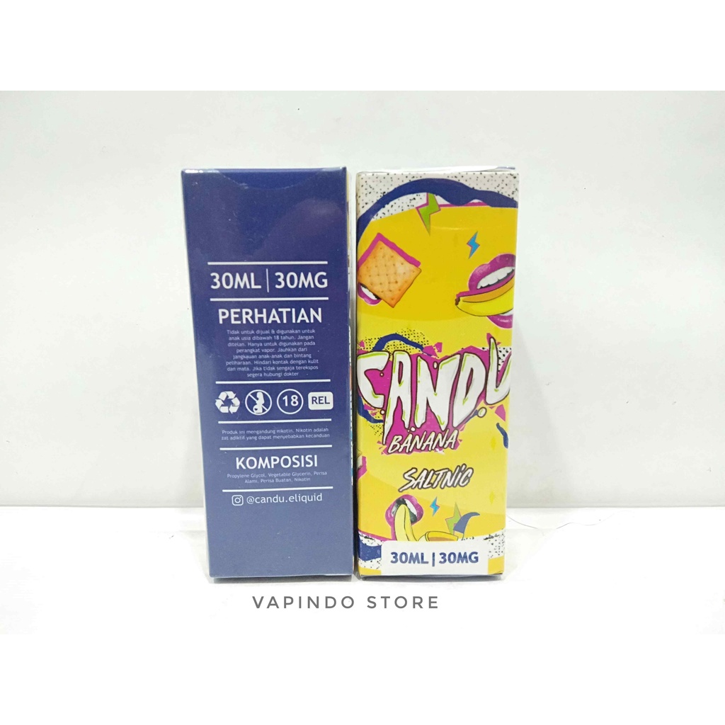 SALT CANDU V2 BANANA 30ML 30MG BY JAVA JUICE X AWKARIN